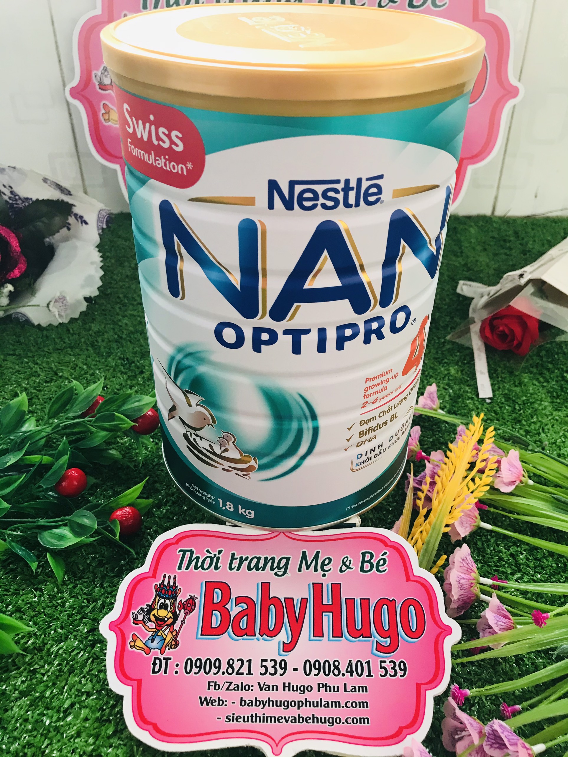 [Mã MKBC166 giảm 100K đơn 1tr3] Sữa bột Nestle NAN Optipro 4 cho trẻ trên 2 tuổi 1.8kg
