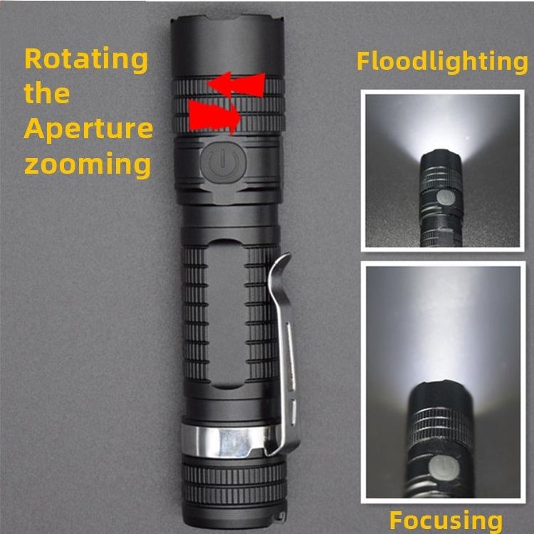 Đèn pin tích hợp đeo đầu và cầm tay mini siêu sáng type C S11