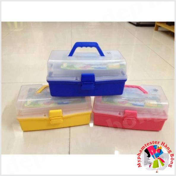 Tủ thuốc gia đình 3 ngăn dựng lọ móng chân mỹ phẩm đa năng