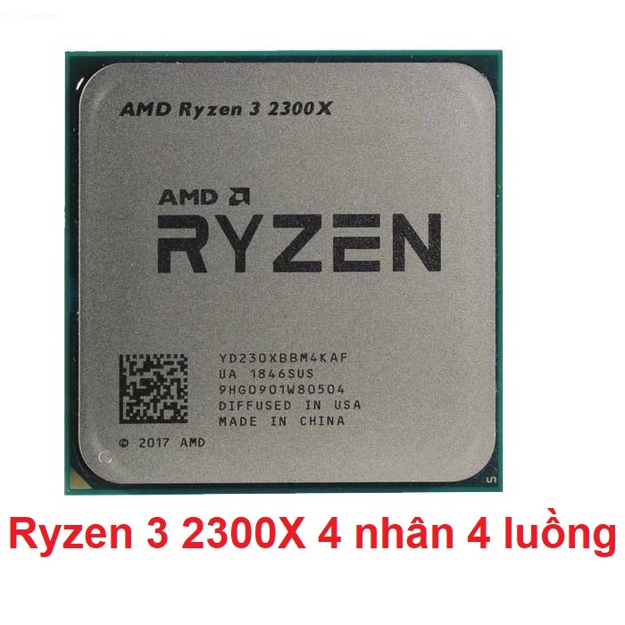 Bộ vi xử lý AMD Ryzen 3 2300X 2nd. CPU AMD Ryzen 3 2300X qua sử dụng