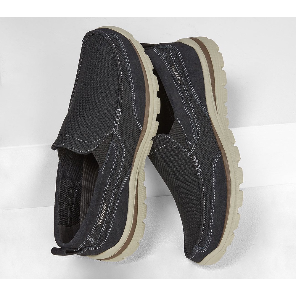 Skechers Nam Giày Thể Thao USA Superior - 64365-BLK