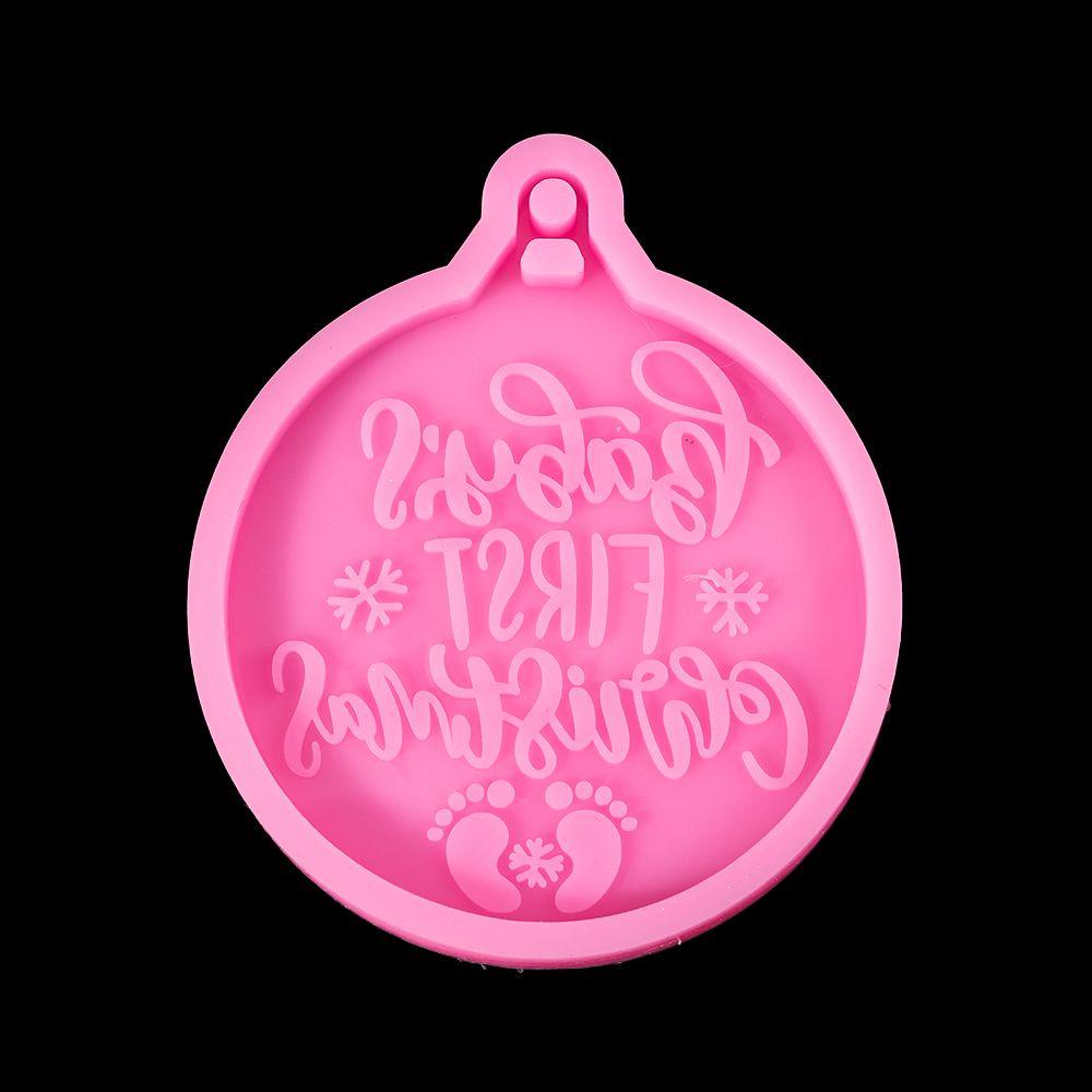 BEAUTY Khuôn Silicone Tạo Hình Làm Mặt Trang Sức Hình Quả Cầu Giáng Sinh