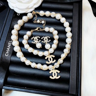 SET VÒNG CỔ VÀ VÒNG TAY HẠT BẸT ĐÍNH CHA - NELL