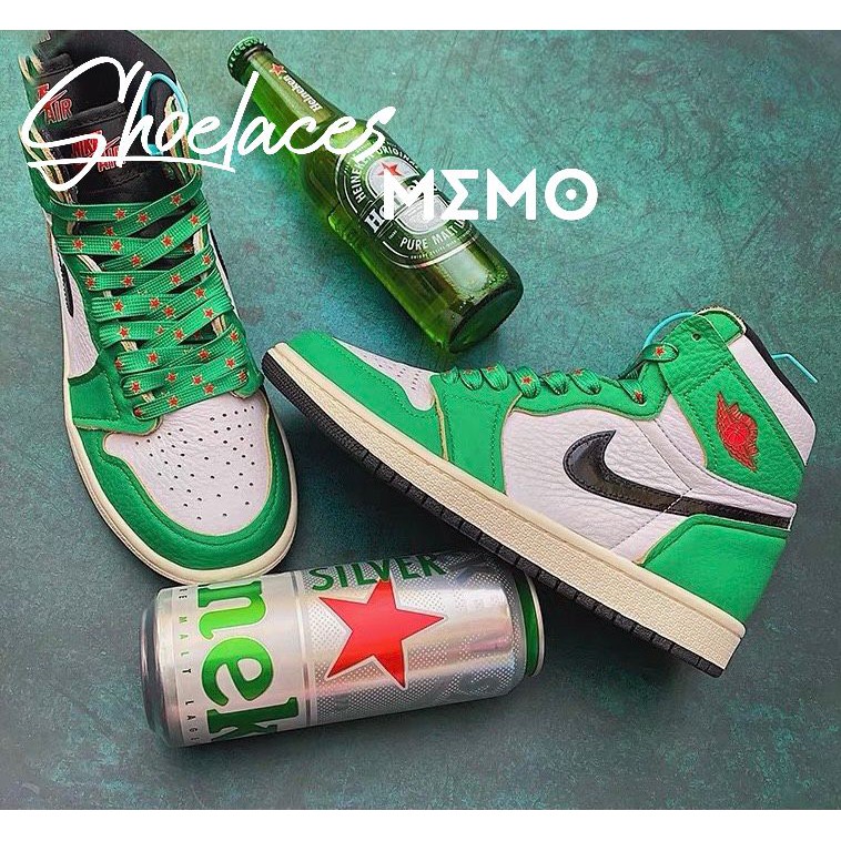 [Mã FASHIONT4WA2 giảm 10K đơn 50K] Dây Giày Nike Dunk Sb Low Heineken - Dây Giày Custom