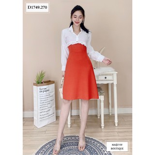 SET ĐẦM 2 DÂY CHÍT EO KHOÁC NGẮN - D1749