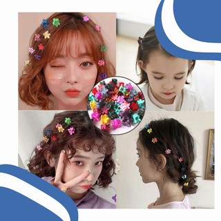(Có Sẵn) Combo 10 Kẹp Tóc Nhựa Nhỏ Nhiều Màu Hình Bông Hoa Đáng yêu Cho Bé Gái Và Bạn Nữ - Naotun Planet