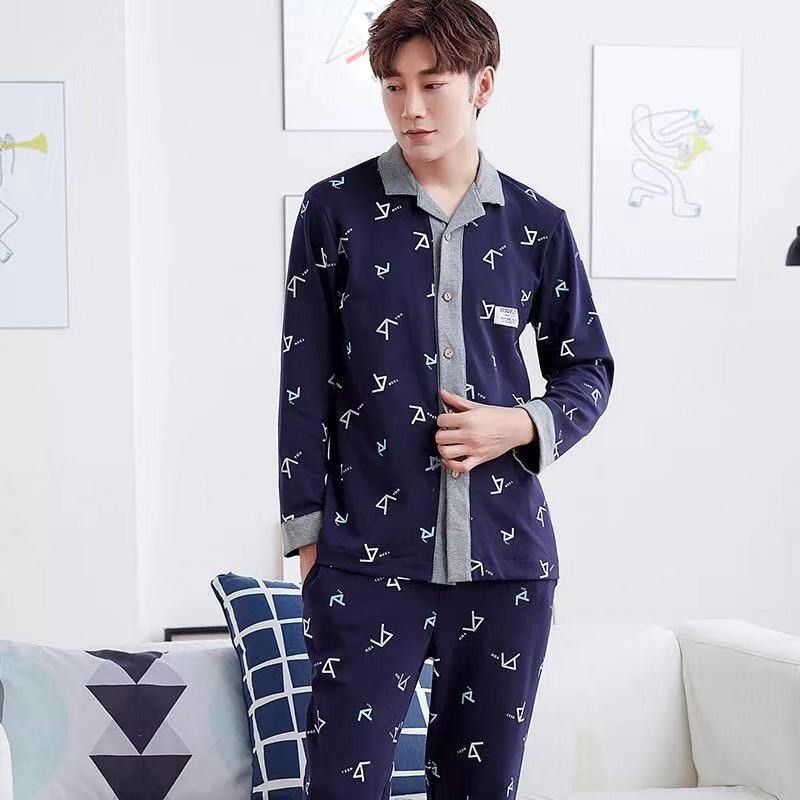 FREESHIP TỪ 99K_Bộ Pijama nam lịch sự, cá tính, khỏe khoắn, vải cotton 100% mềm mại và thoáng mát dễ chịu