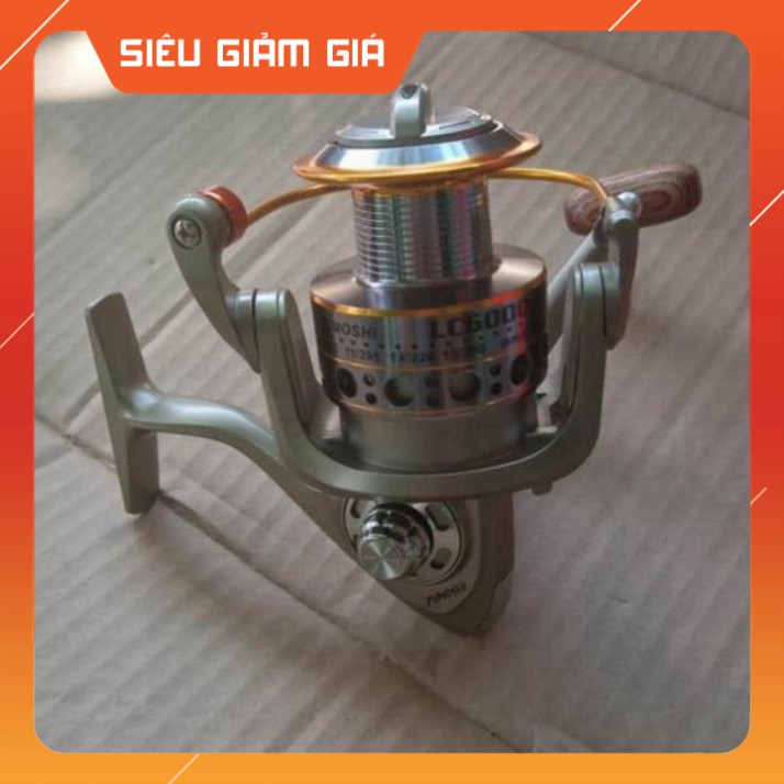 [Combo] R [Chính Hãng] Máy Câu Cá Kim Loại Yumoshi LC 3000, 4000, 5000, 6000, 7000 - 12 Đạn Bạc [Giá rẻ]