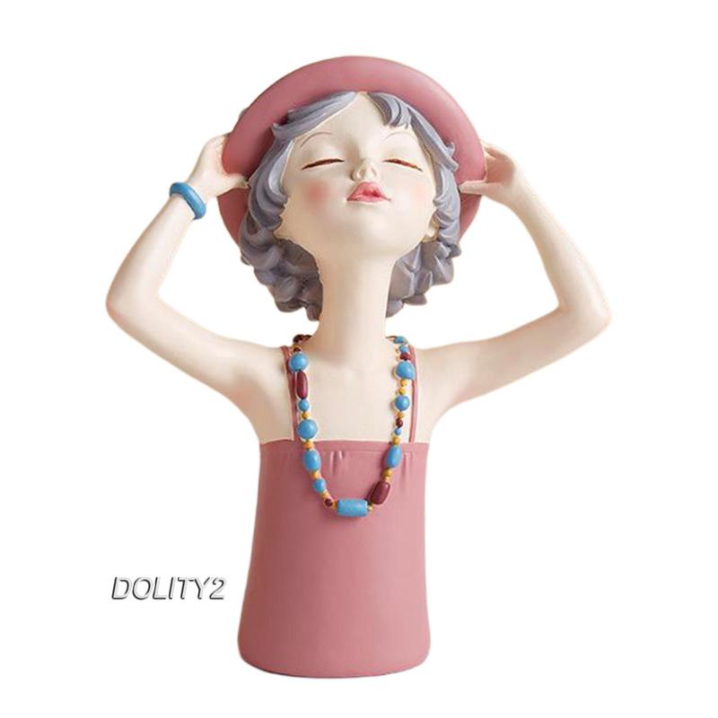 Mô Hình Cô Gái Mùa Hè Bằng Nhựa Resin Thời Trang Để Bàn Trang Trí 2
