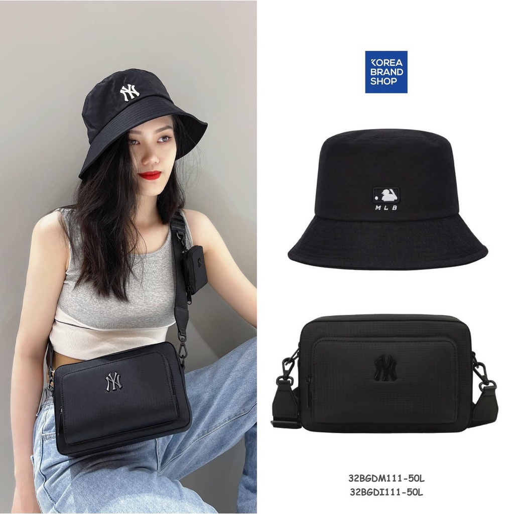 Túi đeo chéo size 23x15cm mẫu mới của M//L//B 3 màu: đen, xanh, đỏ