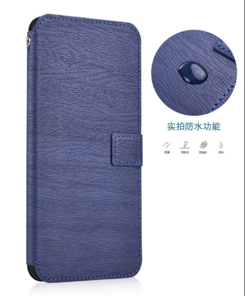 Bao Da OPPO A37 Vỏ Ốp Lưng Ví Tiền Vân gỗ Flip Case Oppoa37 Casing Wood Grain Thin Wallet Soft Casing Cover Cases Silicone Stand Holder Card Bảo Vệ