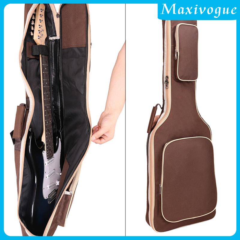 Túi Đựng Đàn Guitar Điện Bằng Vải Oxford Cotton 7mm Kèm Túi Đựng Tiện Dụng Mang Theo Du Lịch