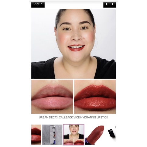 Son môi đỏ cao cấp Urban Decay Callback Vice Hydrating Lipstick