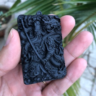 Mặt dây chuyền Quan Công Gỗ Mun