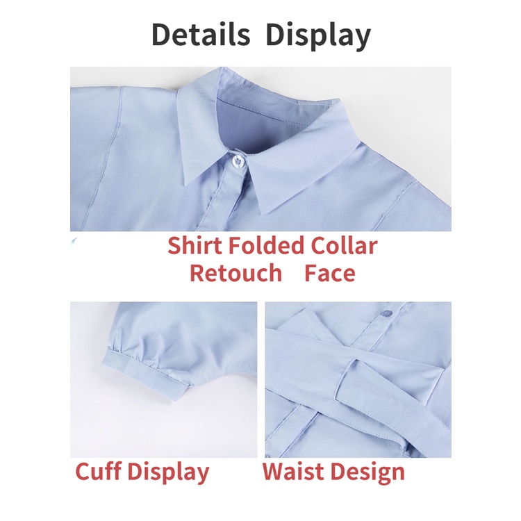 AMOI Set Áo Sơ Mi + Chân Váy Chữ A Thời Trang Nữ Tính