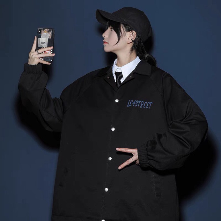 Áo khoác dù sơmi unisex cardigan form rộng DAOFENG nam nữ ulzzang Wind | BigBuy360 - bigbuy360.vn