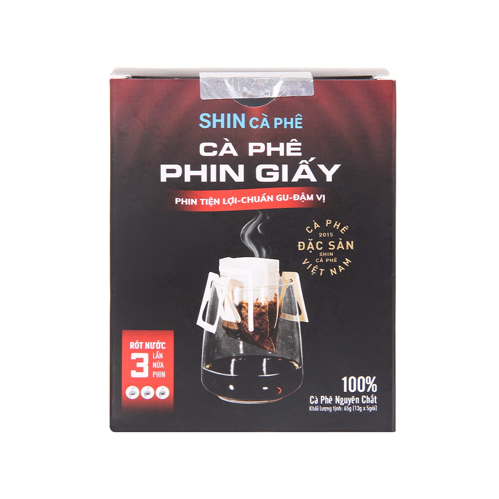 Cà phê phin giấy Shin Coffee 65g