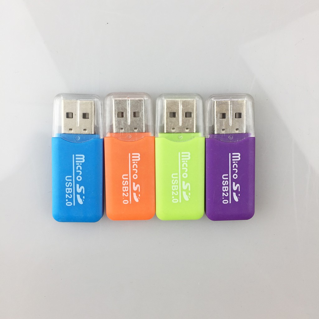 Đầu đọc USB 2.0  dùng cho thẻ nhớ MicroSD màu ngẫu nhiên | BigBuy360 - bigbuy360.vn