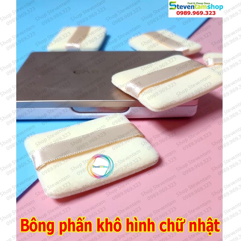 Bông phấn khô hình chữ nhật