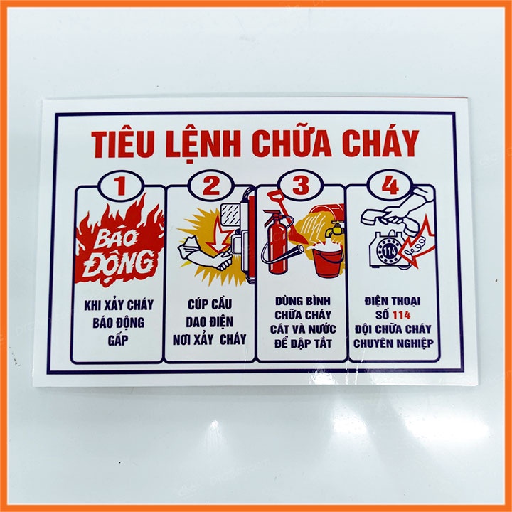 [COMBO] Bảng nội quy tiêu lệnh phòng cháy chữa cháy - Cấm lửa - Cấm hút thuốc - Exit [PCCC]