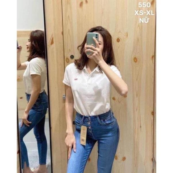 ÁO POLO NỮ CỘC TAY THÊU LEVIS