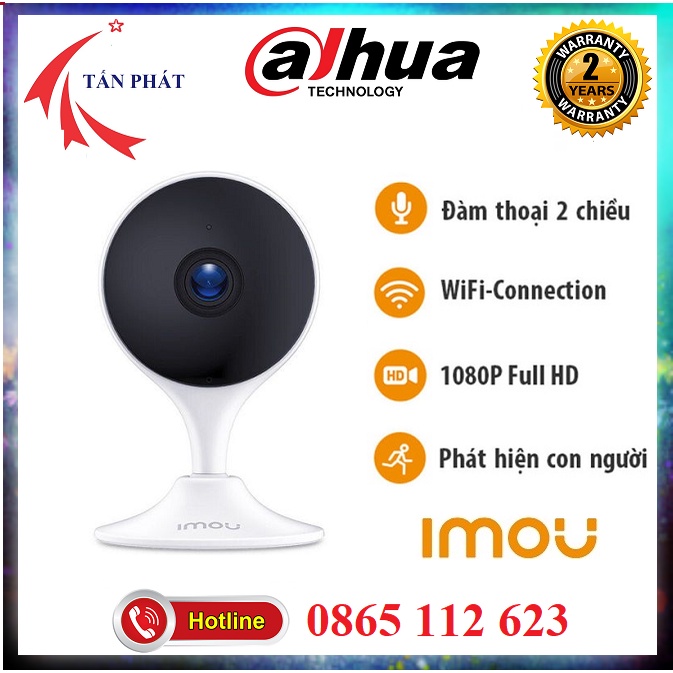 Camera Wifi IMOU Trong Nhà  C22EP C22CP C22SP Cue 2E Đàm Thoại 2 Chiều 2M  FULLHD 1080P DAHUA C1c