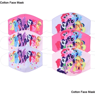 Khẩu trang cotton chống bụi họa tiết hoạt hình My Little Pony xinh xắn cho bé gái