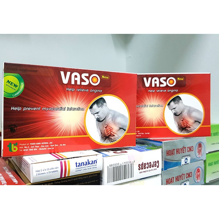VasoNew  - Hỗ trợ tăng cường sức khỏe tim mạch, làm mạnh tim, phòng ngừa và hỗ trợ điều trị nhồi máu cơ tim
