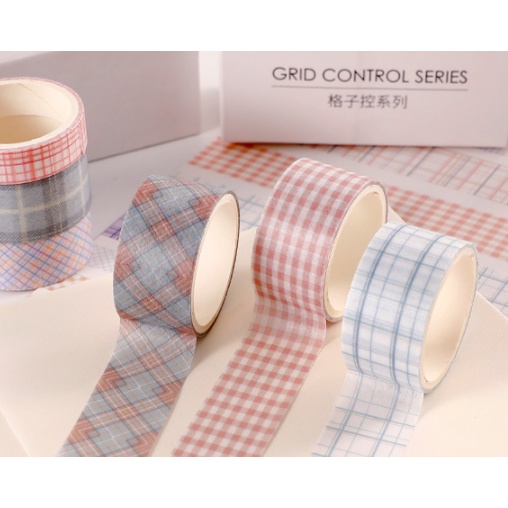 Bộ washi tape trang trí 6 cuộn trang trí sổ tay… [ 059 ]