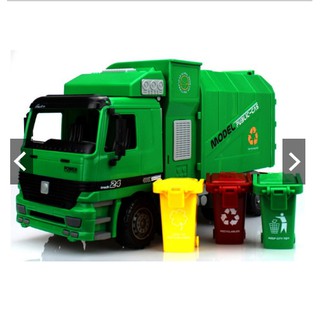 Đồ chơi mô hình xe chở rác, thu gom rác