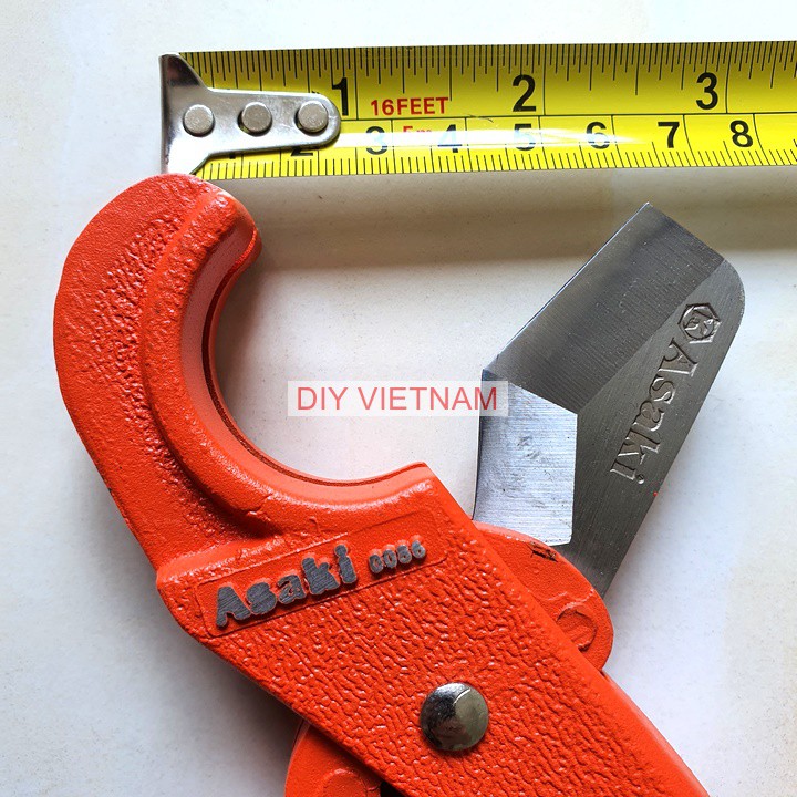 Dao cắt ống nhựa Asaki Nhật Bản độ mở 4 ly, chiều dài 210mm - Kéo cắt ống nhựa