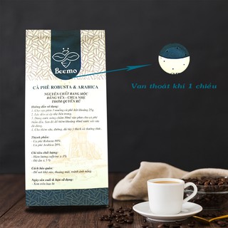 Cà phê nguyên chất Robusta phối Arabica Beemo