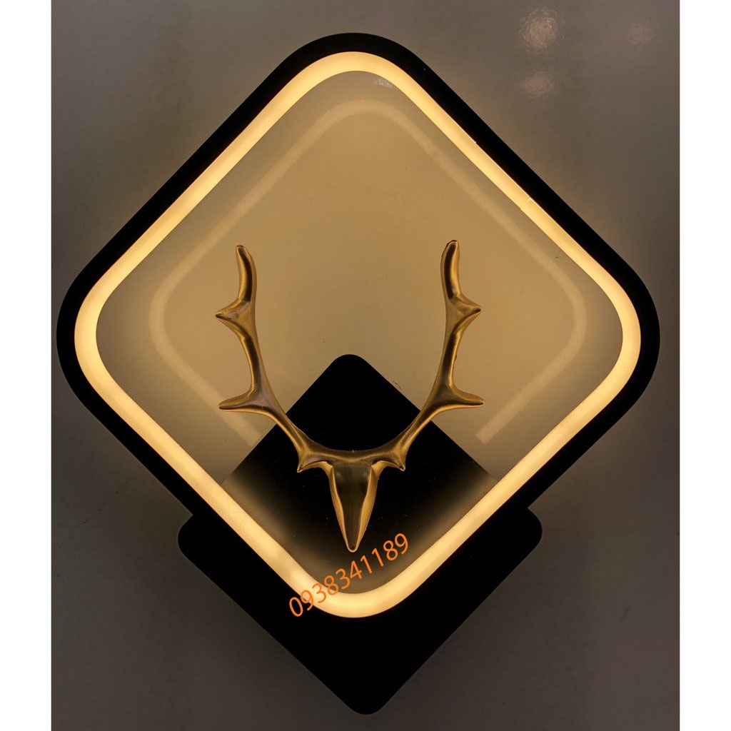 Đèn vách LED sừng hươu HABALI phòng khách phòng ngủ cầu thang