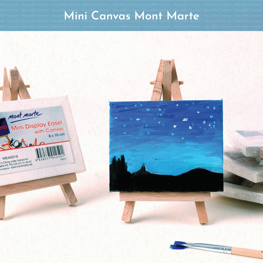 Toan vẽ mini- Mini canvas (Mini display Easel with Canvas