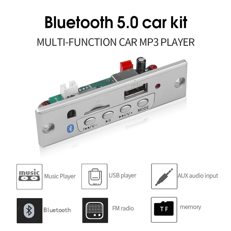 Máy nghe nhạc MP3 DC 12V Bluetooth cho xe hơi