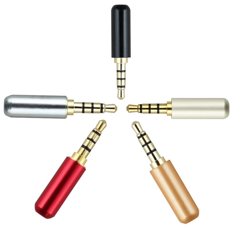 Jack hàn 3.5mm 4 khấc , jack 3.5 4 chấu hàn dây livetream