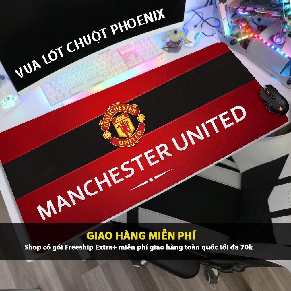 Lót chuột các đội bóng arsenal barcelona Bayern Brasil chelsea juventus liverpool Man city size lớn 30x80cm