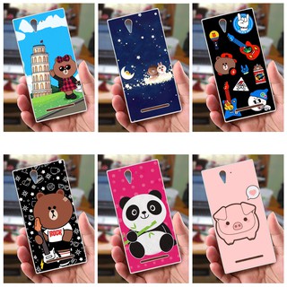 Ốp lưng sony xperia c3 - hình gấu, heo dễ thương