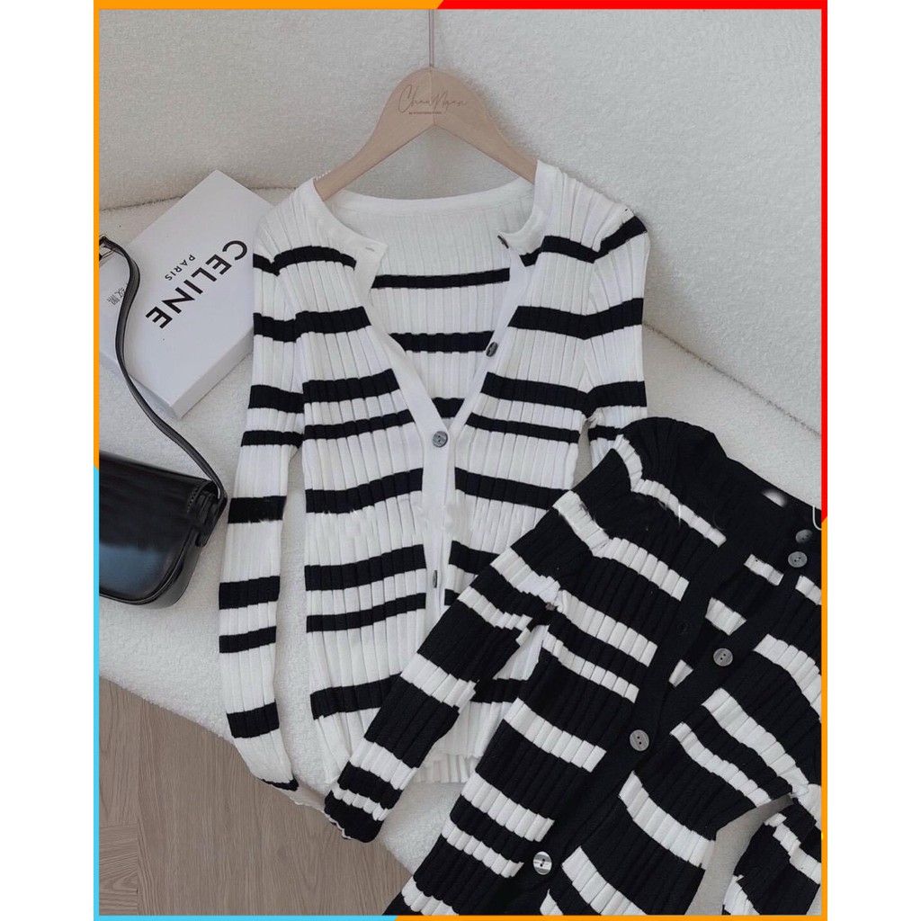 [Hàng Cao Cấp] Áo Len Tăm Kẻ Dài Tay Mongtoghi Thu Đông Áo Len Kẻ Cao Cấp Áo khoác len - CD019 MALADE | BigBuy360 - bigbuy360.vn