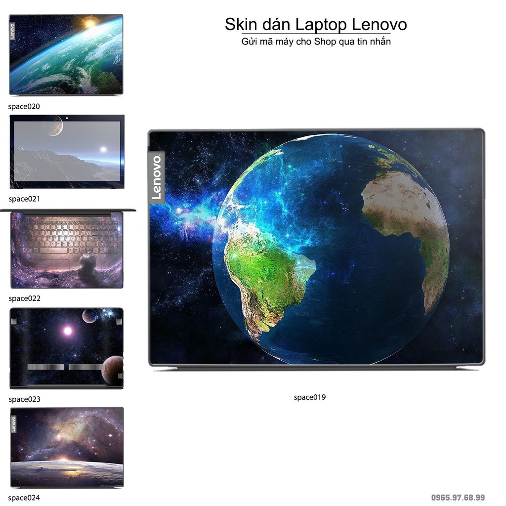 Skin dán Laptop Lenovo in hình không gian nhiều mẫu 4 (inbox mã máy cho Shop)