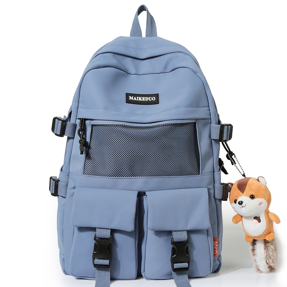 Ba Lô Đi Học Phối Lưới Chống Thấm Nước Thời Trang Dành Cho Nam Và Nữ