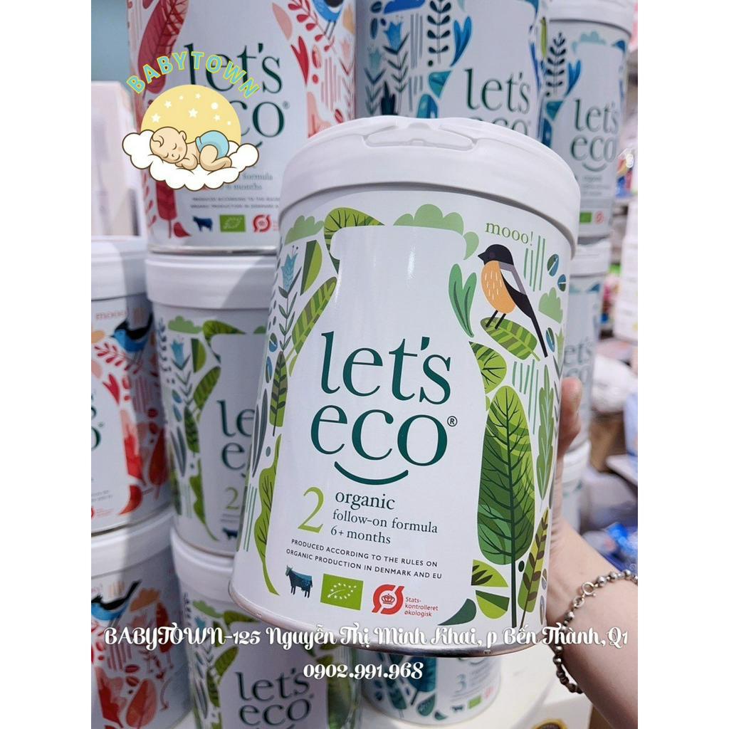 Sữa Let's Eco Organic đủ số 1,2,3 lon 700g