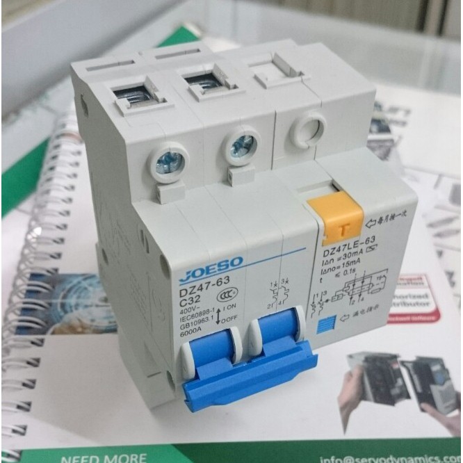 CB chống giật 2 pha 32A