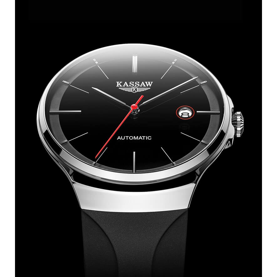 Đồng hồ nam chính hãng KASSAW K808-1 Kính sapphire ,chống xước,Chống nước 50m,BH 24 tháng,Máy cơ (Automatic) ,dây cao su