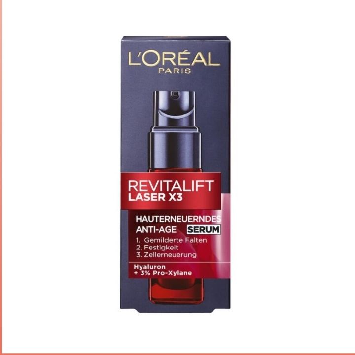 Huyết Thanh Loreal Revitalift Laser X3 Serum Chống Lão Hoá 30ML Giảm Thiểu Nếp Nhăn, Săn Chắc Hơn