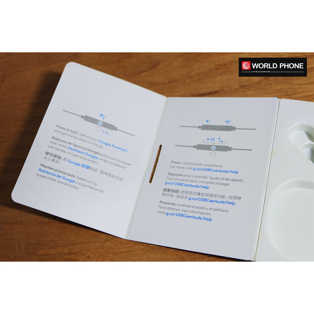 Tai nghe GG Google Pixel USB-C Earbuds, tai nghe dịch thuật thông minh giá rẻ