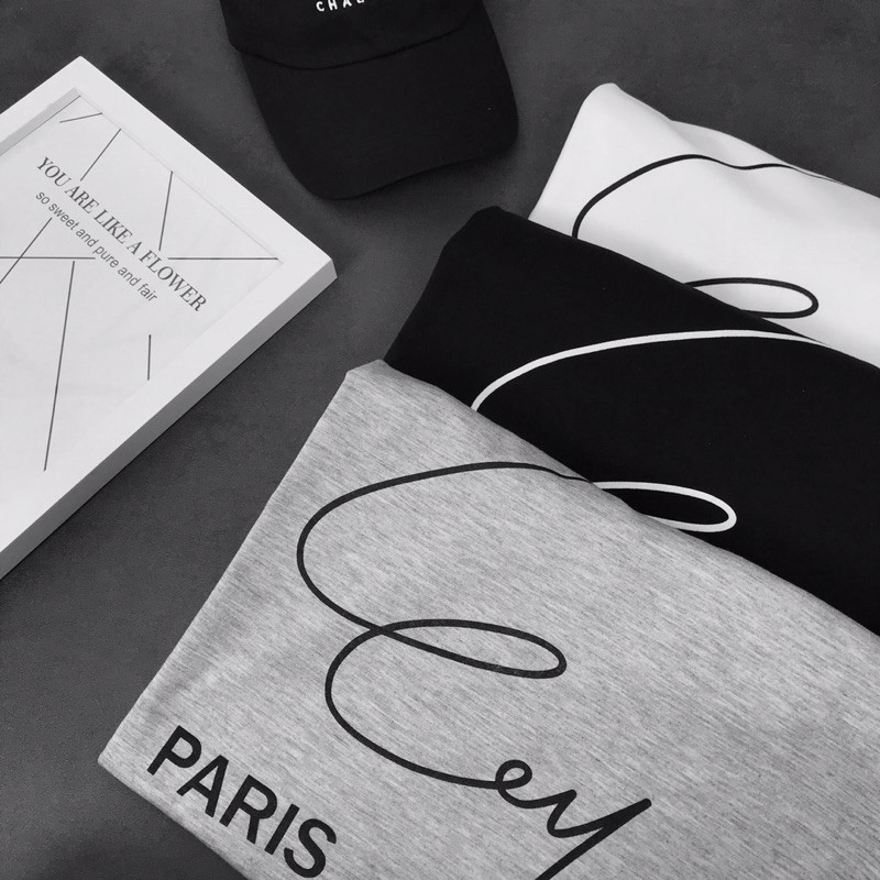 Áo phông Oversize Paris,JACKLANE , Áo cộc tay Unisex Jack Lane