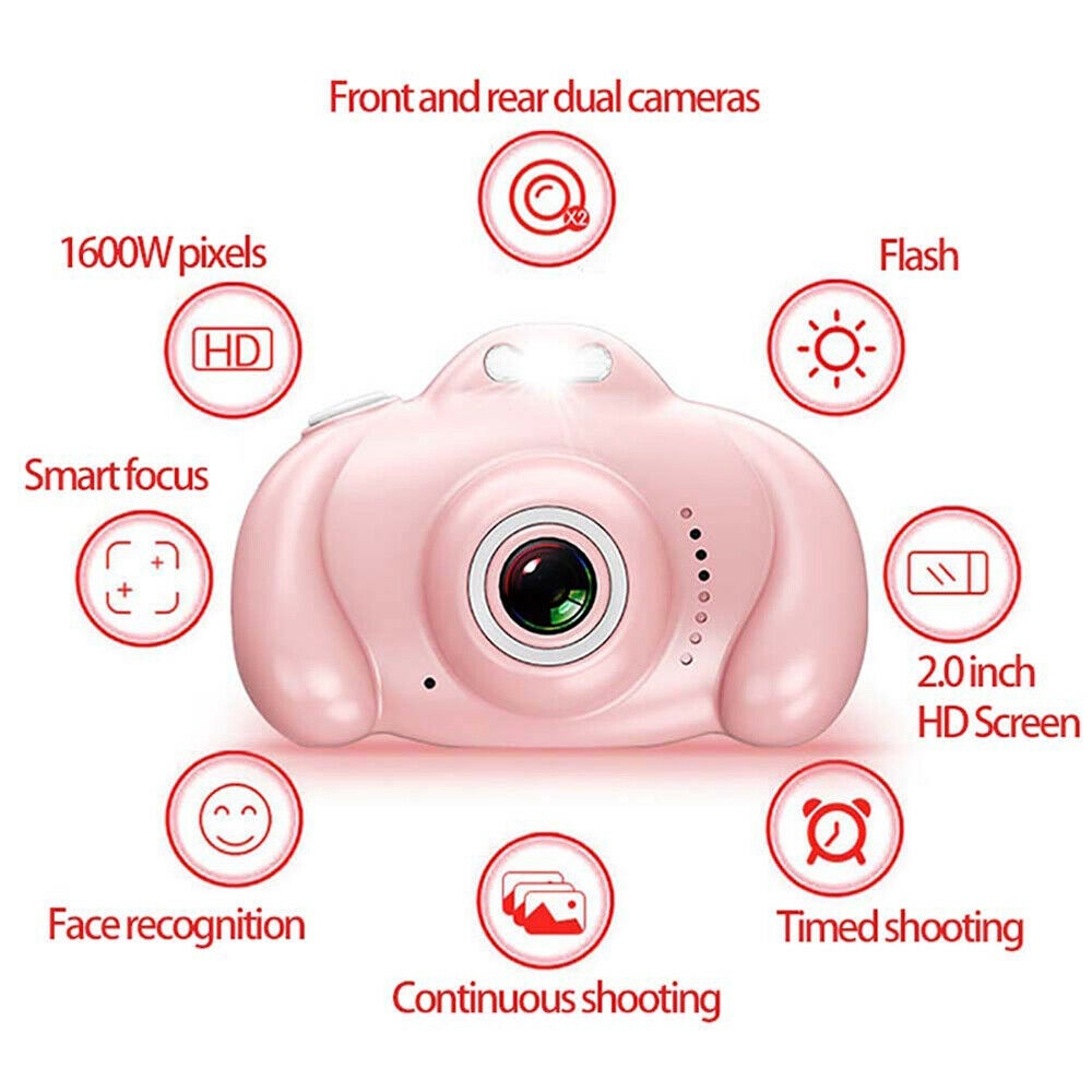 Upgrade 2.0'' LCD 1080P HD Digital Camera Camcorder Video Children Kids Mini Toy