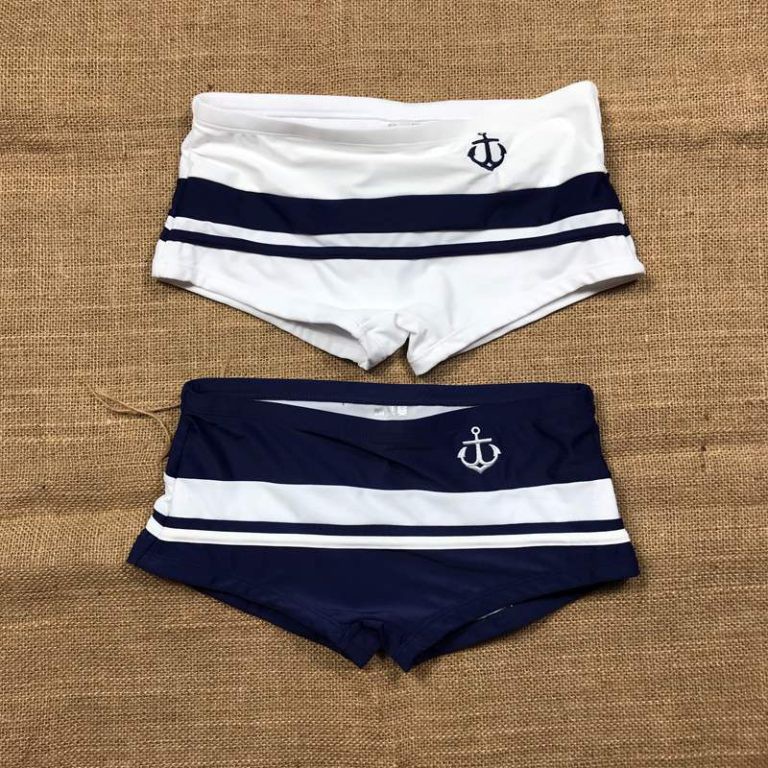 Quần bơi nam boxer phong cách thủy thủ | BigBuy360 - bigbuy360.vn