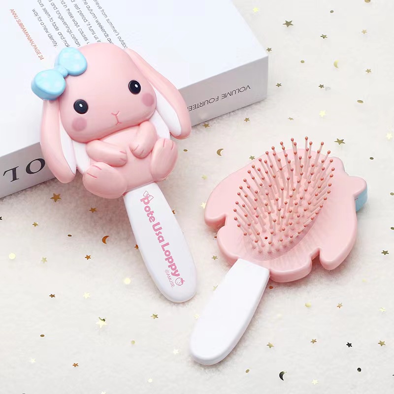 Lược Hoạt Hình Trẻ Em Dễ Thương Lược Chải Tóc Đệm Khí Hình Công Chúa Elsa Lược Chải Tóc Mát Xa Tiện Dụng Dành Cho Bé Gái